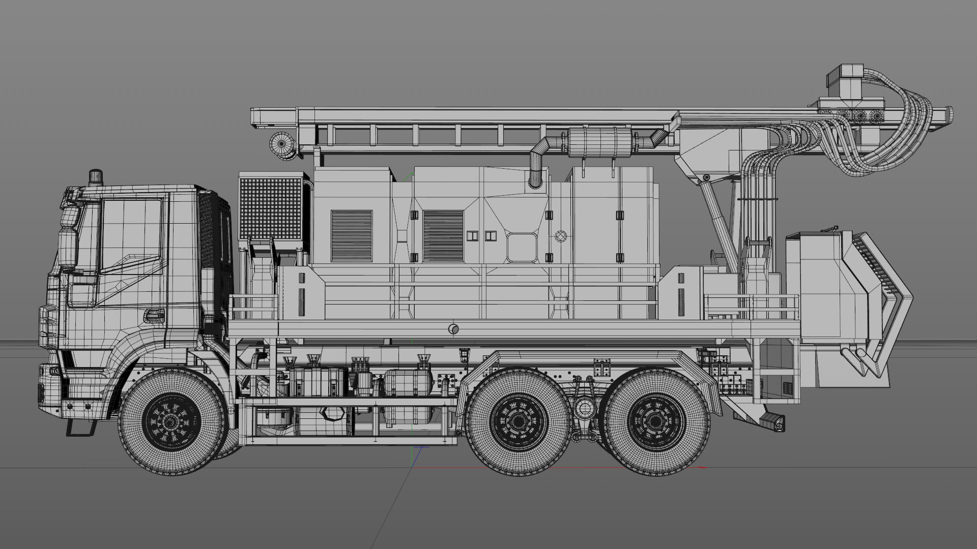 Projects_CharityWater_process_Drilling_Rig_model_04_C4Dviewport